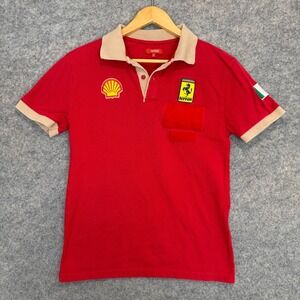 Vintage Ferrari F1 Formula One Team‎ Racing Polo Shirt Mens Small 90s Scuderia